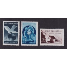ARGENTINA 1939 GJ 836/8 SERIE COMPLETA DE ESTAMPILLAS NUEVAS MINT U$ 150